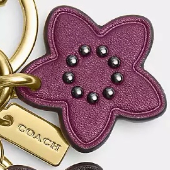 NWT Coach Wildflower Mix Bag Charm - Picture 3 of 6